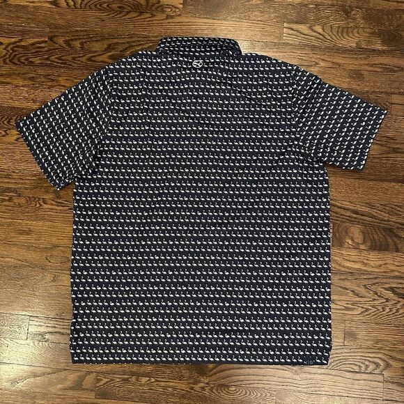 Puma Polo Shirt Adult XL Blue Augusta Pines Golf Club Mens Bird‎ Print - Picture 6 of 7